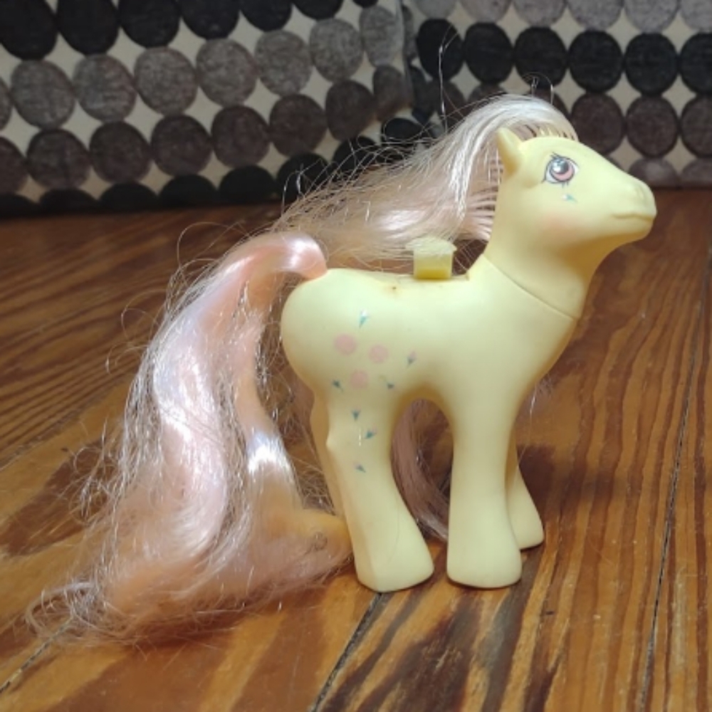 Vintage My Little Pony 1986 Flutter Pony Morning Glory Neon Hair No Wings